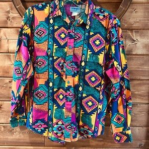 Wrangler Vintage Retro Button Down Shirt